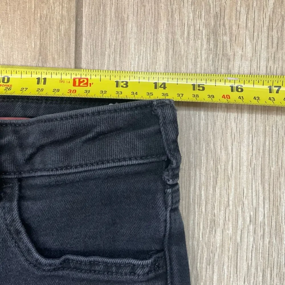 Pilcro The Icon Flare Jeans Women's 27 Black Mid Rise Patch Pocket Denim